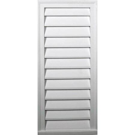 Ekena Millwork Vertical Urethane Gable Vent Louver, Non-Functional, 16"W x 25"H GVVE16X25D